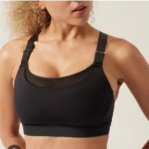 Athleta Ultimate Adjustable Mesh Sports Bra